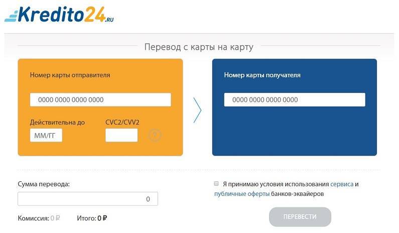 Займ Кредито 24 на карту: онлайн заявка, условия
