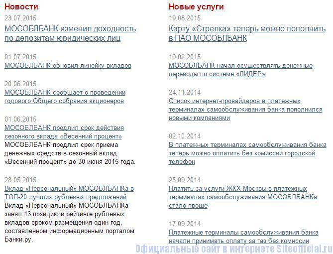 Московский областной банк — реквизиты, отзывы