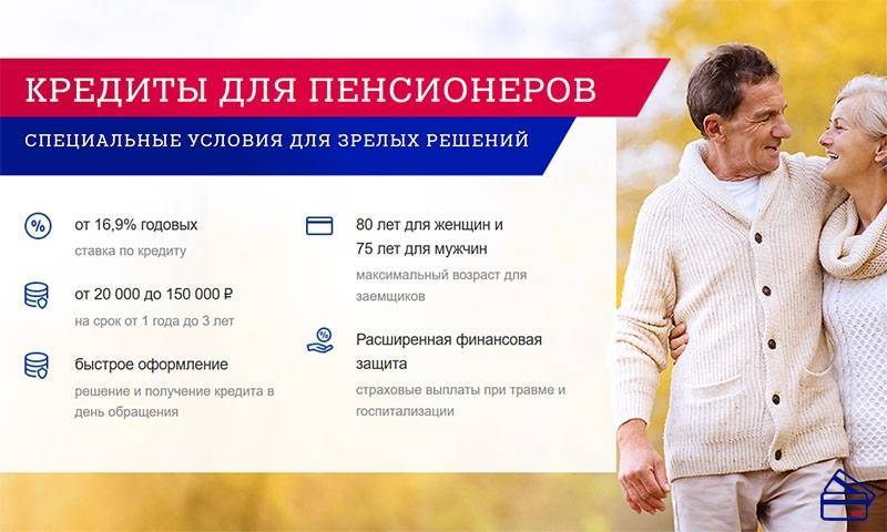 Почта банк кредит для пенсионеров с низким процентом: условия