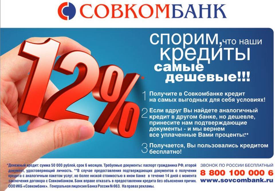 Кредит наличными в совкомбанк "прогресс" - онлайн заявка