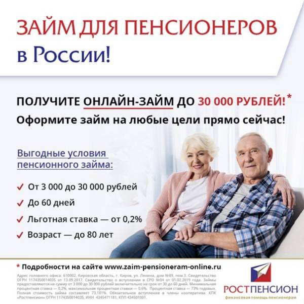 Кредиты пенсионерам до 80 лет