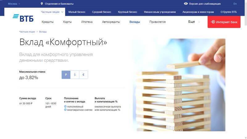 Втб повышает максимальную ставку по вкладу «история успеха» до 8,5% 18.10.2021 | банки.ру