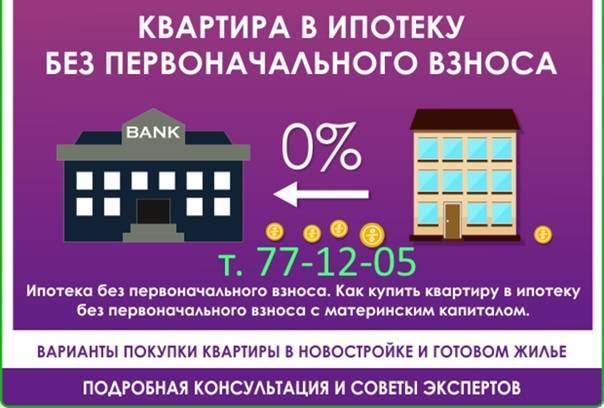 Ипотека без первоначального взноса в 2020 году - какие банки дают?