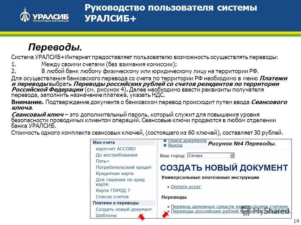 Уралсиб: оплата сотовой связи и других услуг