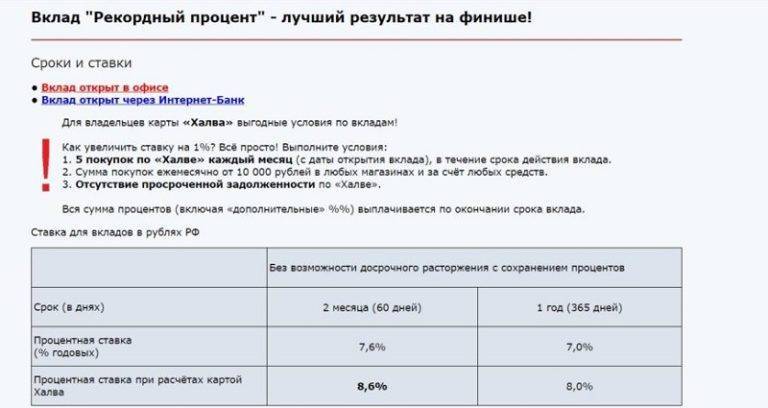 Вклады в совкомбанке для пенсионеров в 2020 году в рублях на сегодня