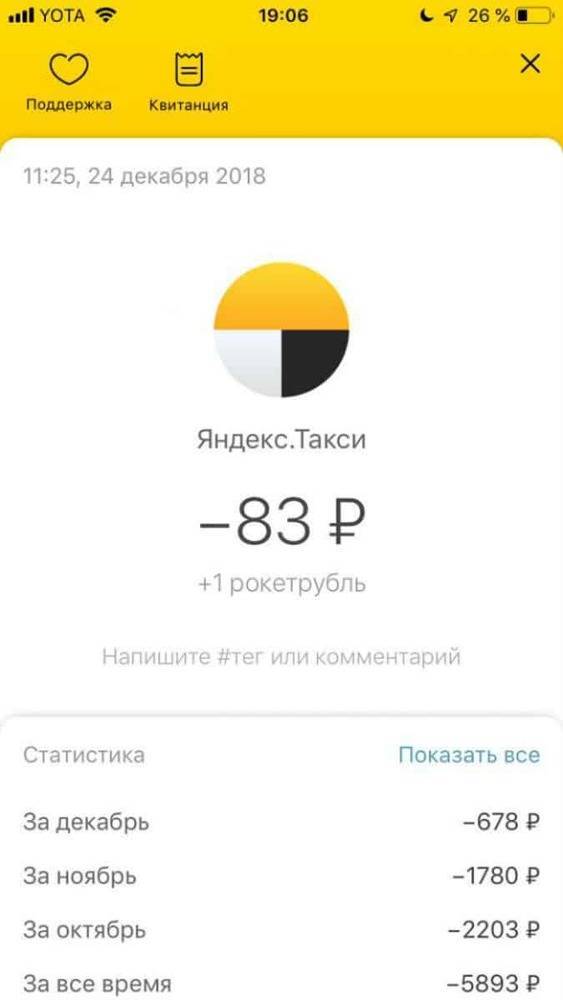 Яндекс.такси списали деньги с карты без поездки: уда обратиться, как вернуть