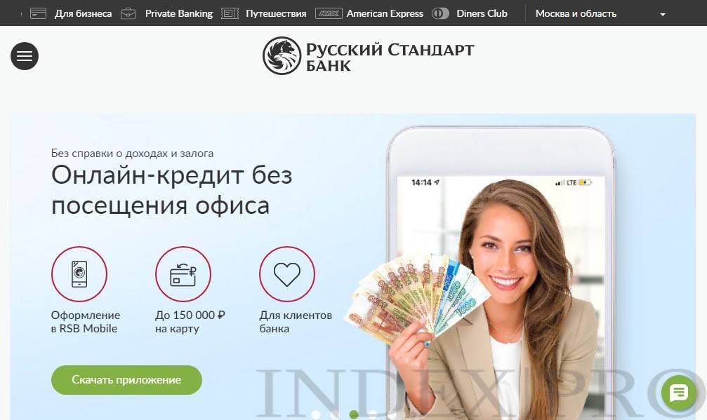 Оплата кредита русский стандарт через интернет с карты сбербанка