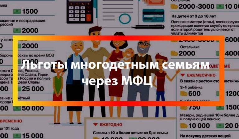 Льготы для многодетных семей в 2021 году в москве