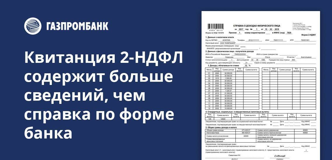 Что представляет собой в газпромбанке справка по форме банка? | florabank.ru